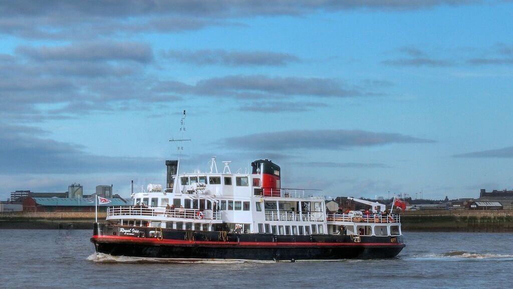 The Mersey Ferry, a unique and fun way to explore Liverpool, cruising on the river