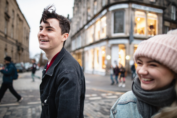 A couple on a date playing Treasure Hunt Liverpool